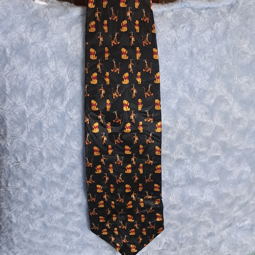 Winnie the pooh silk tie